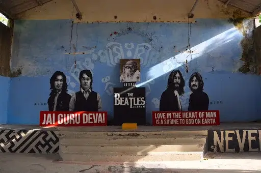 visitor art at beatles ashram rishikesh