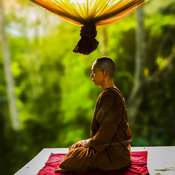 a woman performing yoga