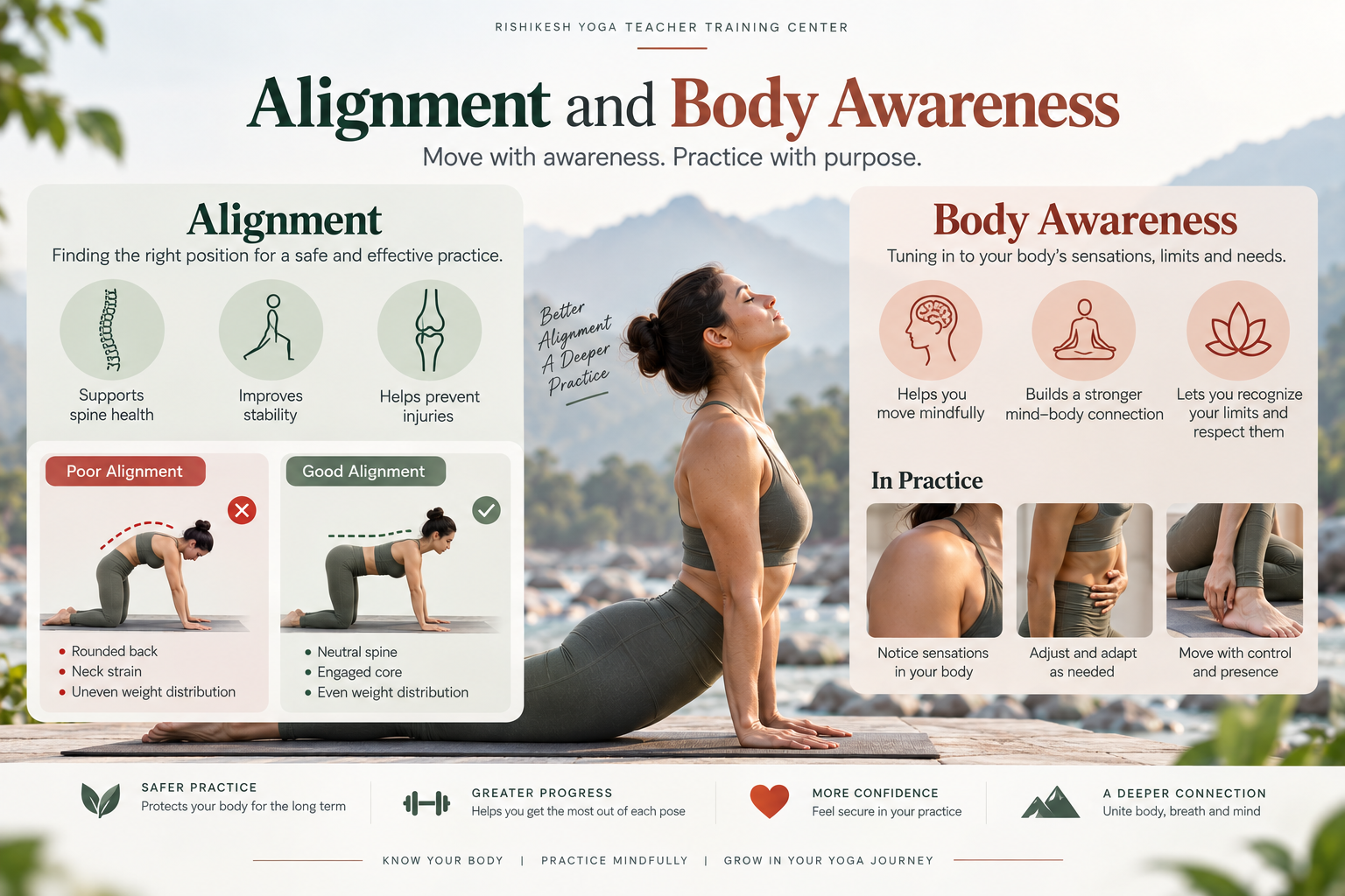 Alignment and body awareness in yoga