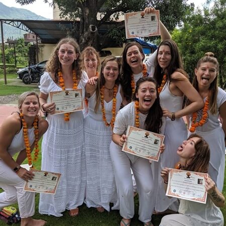 graduation at rishikesh yoga teacher training center