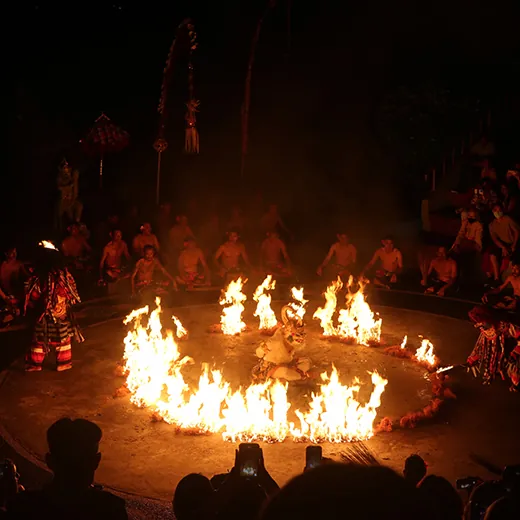 fire dance performance bali