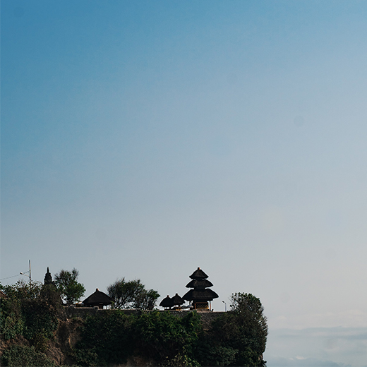 Uluwatu Temple on hill top